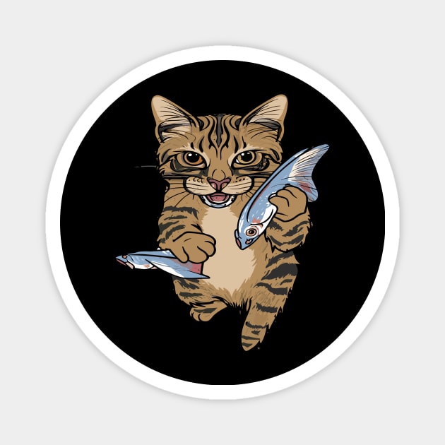 Cat catch fish clearance
